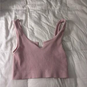 Tilly’s Pink Ribbed Women's Top